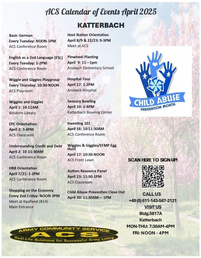 ACS CALENDAR (APRIL 2025)