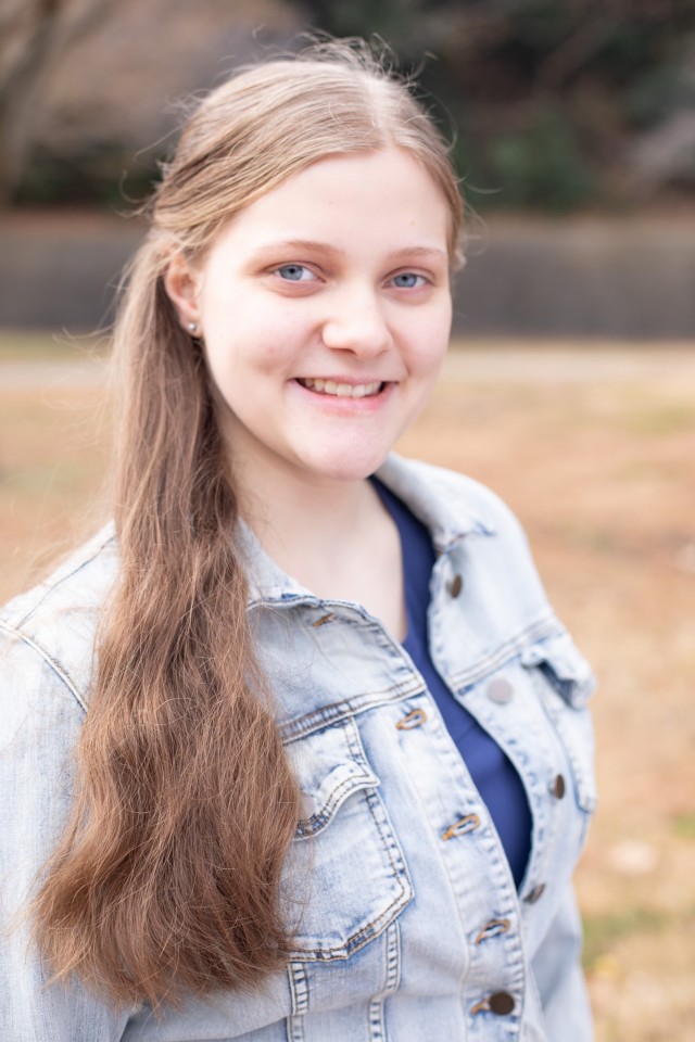 Maribel Sykes, 17, is the 2025 Operation Home Front MIlitary Child of the Year for the Army. Her father, Lt. Col. Nick Sikes, is a human resources officer at Fort Knox, Kentucky.