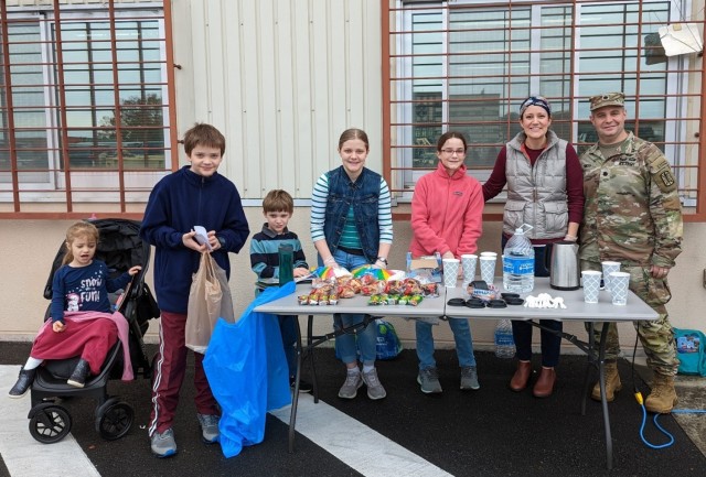 Maribel Sikes, her siblings and her parents brought refreshments for Soldiers working at the Camp Zama motor pool. Sikes was named the 2025 Operation Homefront Military Child of the Year for the Army. Sikes also received the Camp Zama Teen...