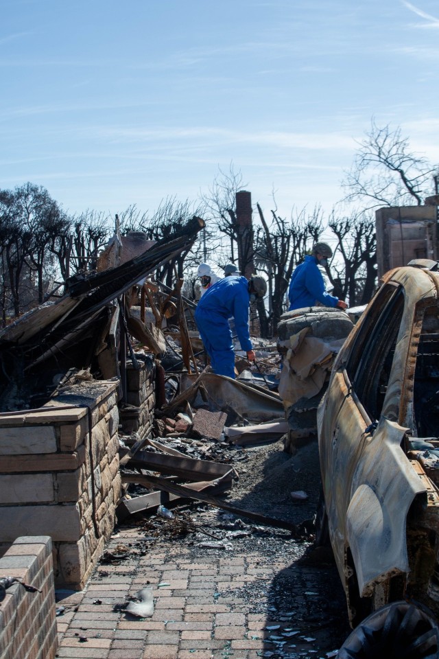 Soldiers from 172nd Chemical Company Search for Household Hazardous Waste Material
