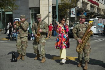 I Corps Honors Army's 250th Birthday at 92nd Daffodil Parade
