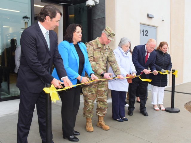 Medal of Honor recipient and retired U.S. Army Lt.Col. William D. Swenson, Massachusetts Lt. Gov. Kimberly Driscoll, Commanding General of U.S. Army Combat Capabilities Development Command (DEVCOM), Maj. Gen. John A. Cushing, Mrs. Janet Monti,...