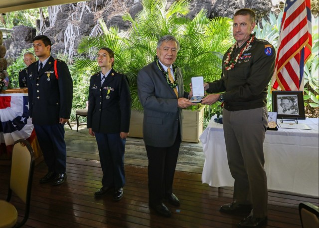 Medal of Honor Presented to WWII Hero Capt. Francis Brown Wai Family