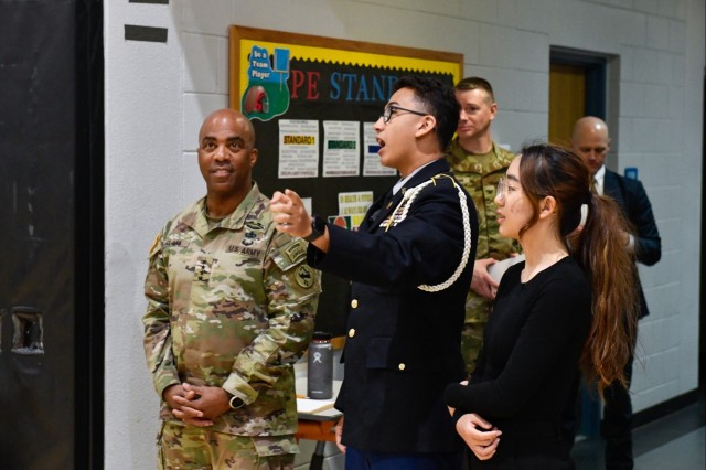 General Clark Tours Camp Humphreys Installation