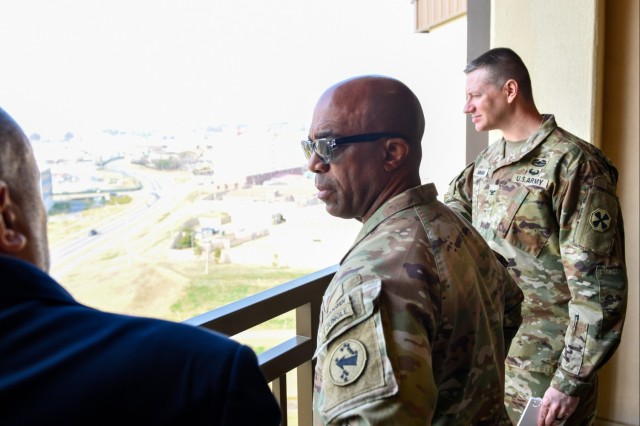 General Clark Tours Camp Humphreys Installation