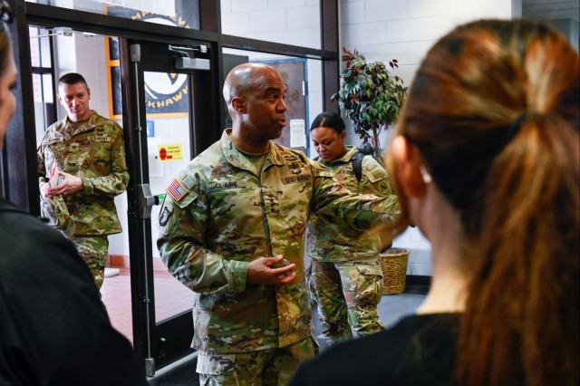 General Clark Tours Camp Humphreys Installation