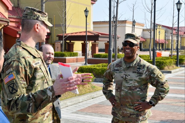 General Clark Tours Camp Humphreys Installation