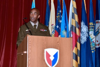 MICC commander pins general officer rank