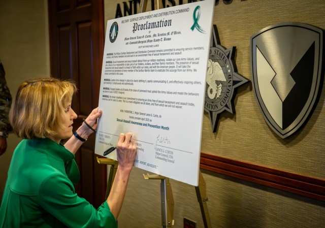 SDDC leadership signs Proclamation to recognize April as SAAPM