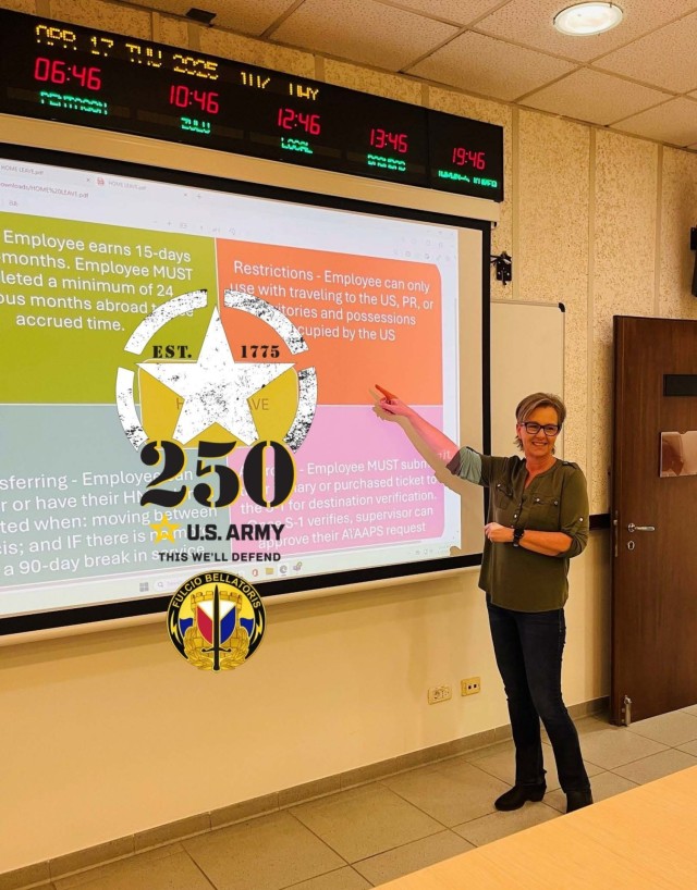 LRC Italy S-1 who built a career on service before self, proud to be a part of Army’s 250th