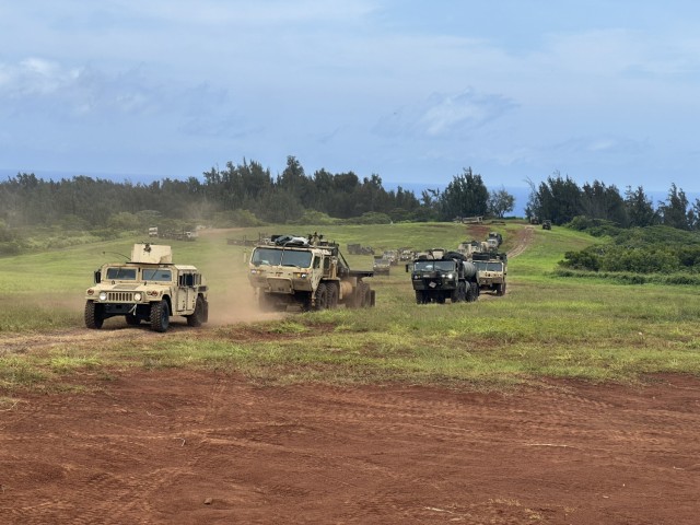 225LSB cluster conducts displacement operations during Na Koa Fleek 2024 the brigade level training before JPMRC 25, Kahuku Training Area Oahu, HI, June 6, 2024.