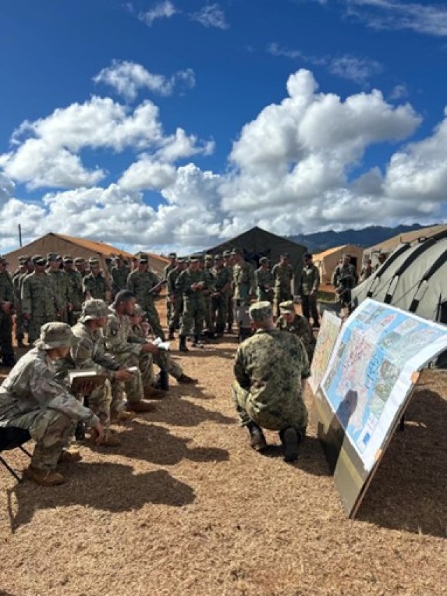 CLP 4 conducting rehearsals with the Japanese defense force, Marines, and SFAB enablers. CLP 4 was configured from assets across the three original CLPs within the GSC to support the mission requirements, October 6, 2024, on East Range Schofield...