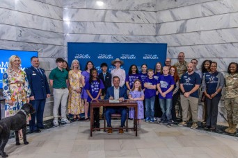 Youths represent Fort Knox at Governor-hosted Month of the Military Child event