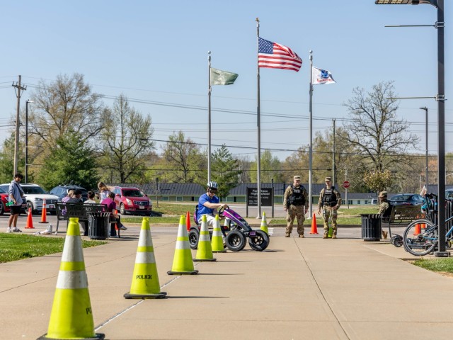 Fort Knox Middle High School students participate in “Purple Up Day” events at Fort Knox, Kentucky, April 18, 2025. The event featured a variety of field day activities, a talent show and pep rally in honor of Month of the Military Child.
