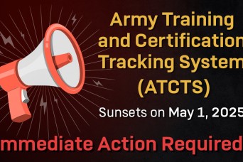 Army Training and Certification Tracking System sunsetting May 1, replaced by streamlined Account Validation System
