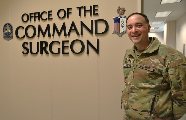 Capt. Timothy Johnson is U.S. Army Sustainment Command’s command surgeon environmental science and engineering officer. “If we are doing our job effectively, you don’t even know it is happening. From the food you eat, to the water you drink,...