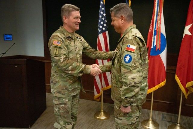 Patched In: USARSOUTH welcomes incoming deputy commanding general - interoperability