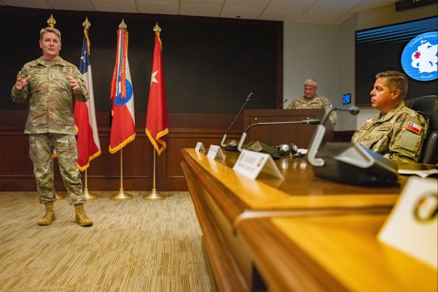 Patched In: USARSOUTH welcomes incoming deputy commanding general - interoperability