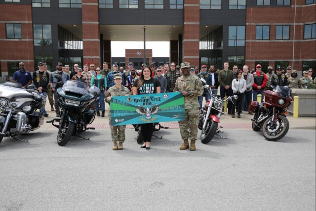Motorcycle ride from Fort Knox to sexual trauma recovery center highlights sexual assault awareness, prevention
