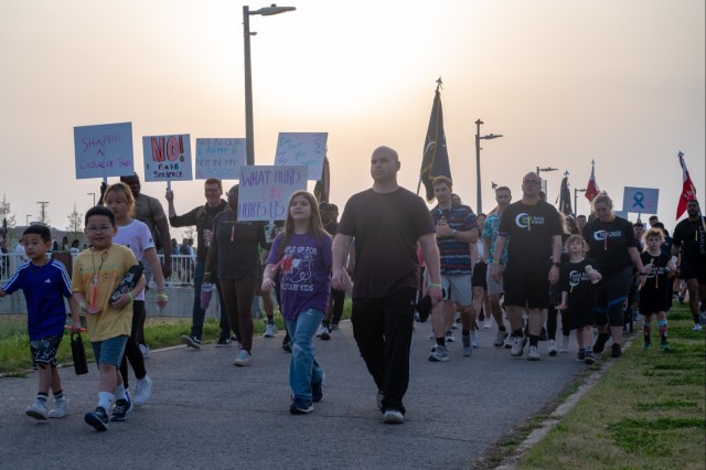 Marchers  participate in the Take Back the Night Run