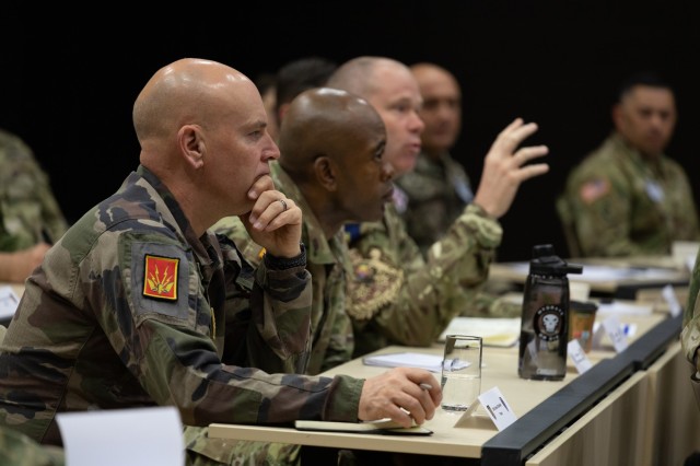 Senior noncommissioned officers from across NATO and partner nations engage in strategic discussion during the 18th Annual Conference of European Armies for Noncommissioned Officers (CEANCO) in Tallinn, Estonia, April 17, 2025. CEANCO is the...