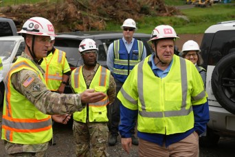 Senior Army officials for Civil Works conduct site visits in western North Carolina