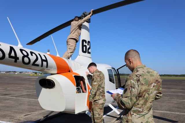 Army Aviation flight school students from Fort Novosel, Alabama, participate in a proof-of-concept for a pilot program that is paving the way for &#34;Flight School Next,&#34; which would establish a significant transformation in how the service...