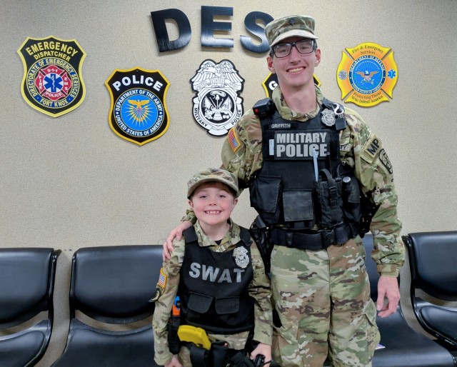 Fort Knox boy, cop connect over shared passion for emergency services