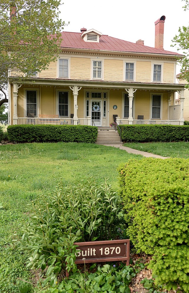 The home at 26 Sumner Place will be featured on the Historic Homes Tour May 10 at Fort Leavenworth, Kansas. Photo by Prudence Siebert/Fort Leavenworth Lamp