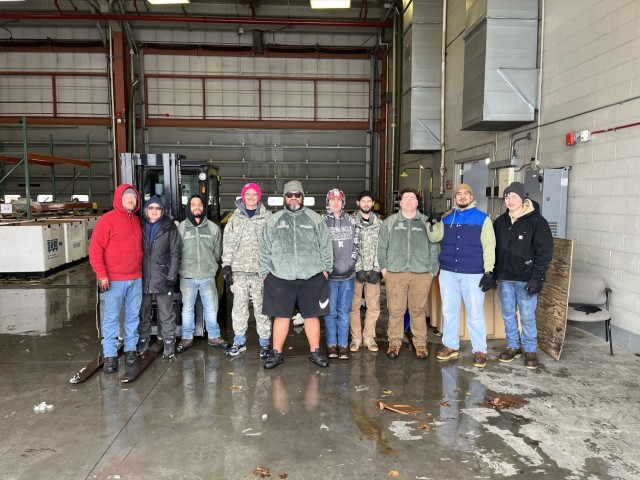 AJ1 Fly Away team members. From left to right: Brian Brown, Sunne Winnegge, Devan Lopez, Dustin McCoy, Gaosa Tautolo, Jr., Zane Bonds, Craig Thomas, Jamieson Daugherty, Malaeafoa Sofara, and Kaden McGuire.