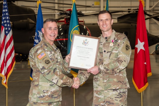A farewell and Change of Command at RTC’s Aviation Directorate