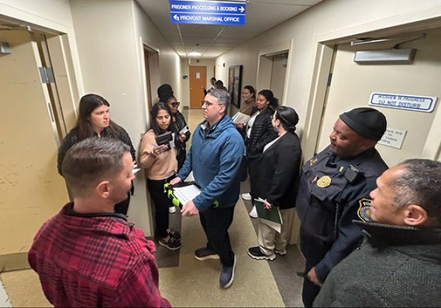 KPMG auditors visit the Fort Detrick Police Department on April 2, 2025, as part of an annual financial statement audit
