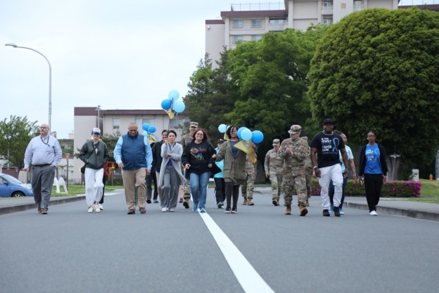 USAG Japan team unites to raise awareness of Child Abuse Prevention Month