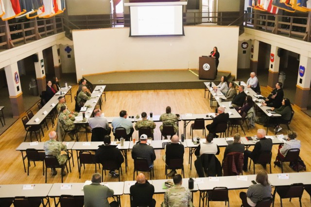 Fort McCoy team members participate in the first session of the Installation Real Property Planning Board on April 9, 2025, at Fort McCoy, Wis. The board meeting has several purposes, according to the Fort McCoy Directorate of Public Works. These...