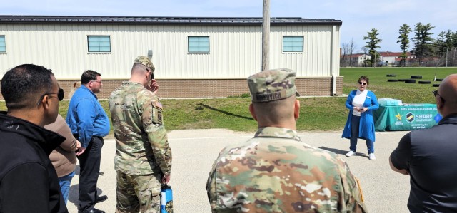 Fort McCoy personnel participate in the Denim Day 2-mile Walk on April 30, 2025, held at the Fort McCoy, Wis., Physical Fitness Training Site where there’s a ½-mile track. More than two dozen people participated in the walk. Denim Day is...
