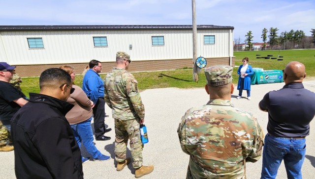 Fort McCoy personnel participate in the Denim Day 2-mile Walk on April 30, 2025, held at the Fort McCoy, Wis., Physical Fitness Training Site where there’s a ½-mile track. More than two dozen people participated in the walk. Denim Day is...