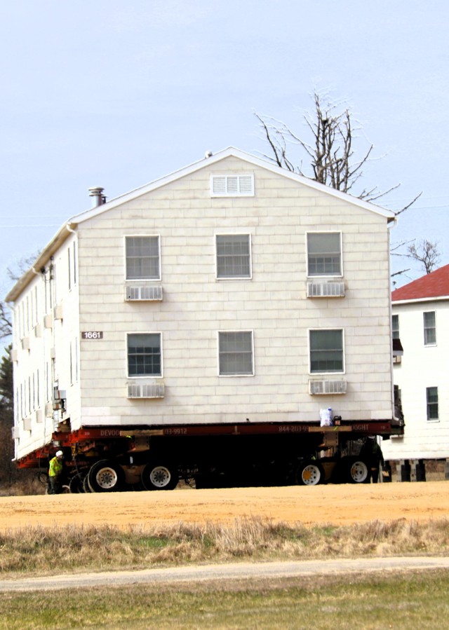 Contractors successfully move fourth World War II-era barracks at Fort McCoy in 2025; fastest of all moves yet