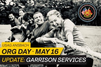 USAG Ansbach employees hold Org Day May 16; reduction in garrison services