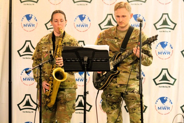 Members of the 204th Army Band provide entertainment during the 2025 observance of the Army Reserve birthday April 23, 2025, at McCoy’s Community Center at Fort McCoy, Wis. Fort McCoy celebrated the 117th birthday for the Army Reserve with free...