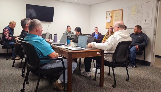 Members of the Monroe County (Wis.) Natural Resource and Extension Committee meets in Sparta, Wis., on April 14, 2025. The mission of the Monroe County Natural Resource Committee is to manage, conserve, and protect our natural resources. The...
