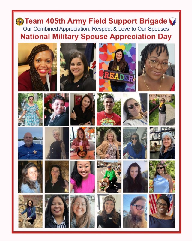 405th AFSB sends appreciation, respect, love to spouses on Military Spouse Appreciation Day