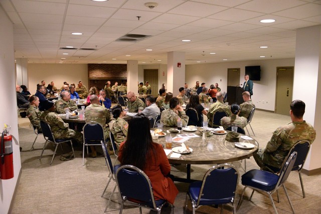 U.S.D.B. historian, pays tribute to Col. James Harrison Jr. and Master Sgt. Wilberto Sabalu Jr.,