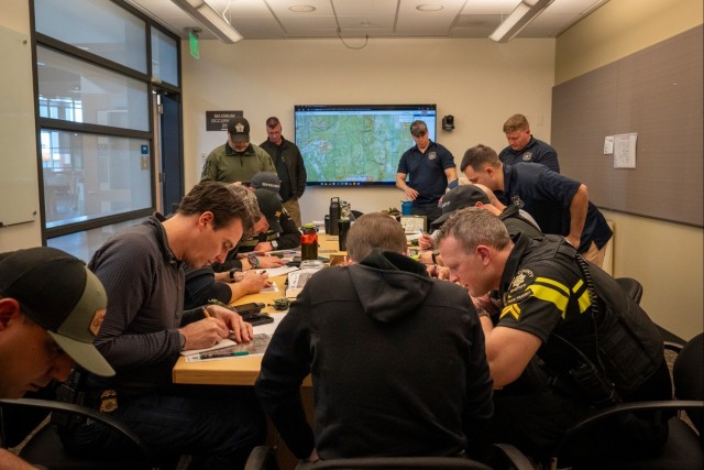 WRCTC partners with local law enforcement to teach Army land navigation