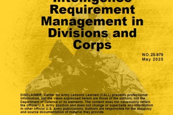 Priority Intelligence Requirement Management in
Divisions and Corps