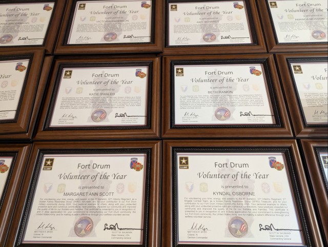 Fort Drum honors unsung heroes at Volunteer of the Year Awards Ceremony