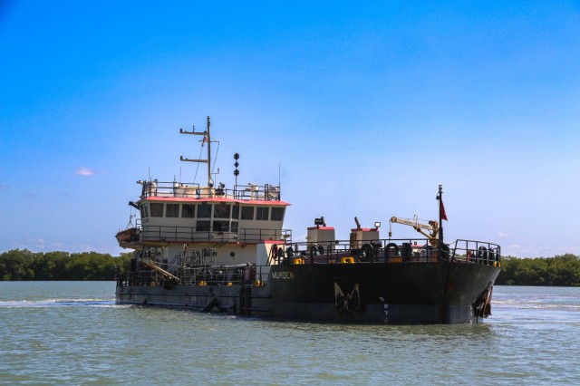 U.S. Army Corps of Engineers MURDEN Dredges Naval Station Guantanamo Bay Harbor