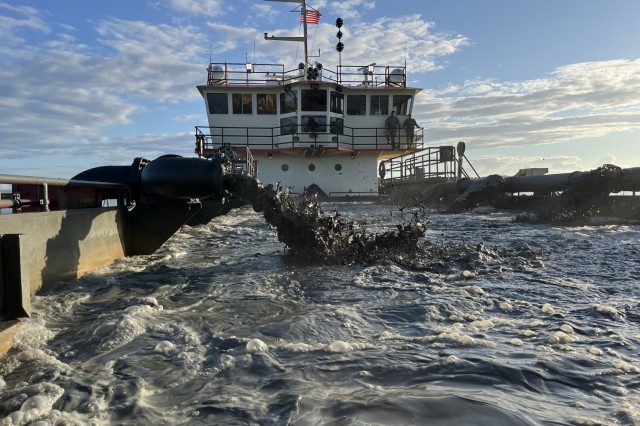 U.S. Army Corps of Engineers MURDEN Dredges Naval Station Guantanamo Bay Harbor