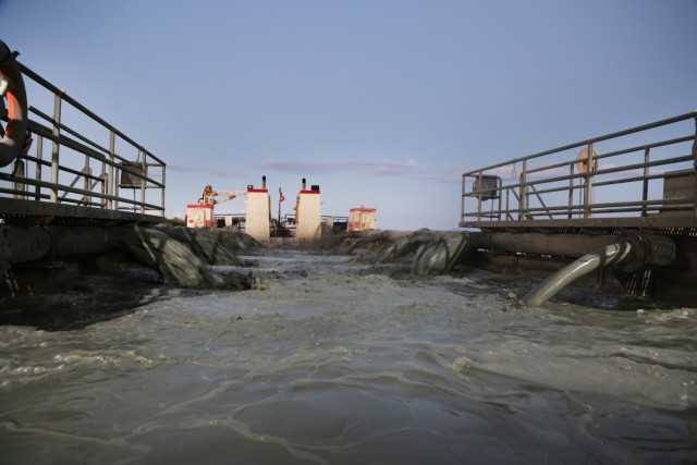 U.S. Army Corps of Engineers MURDEN Dredges Naval Station Guantanamo Bay Harbor