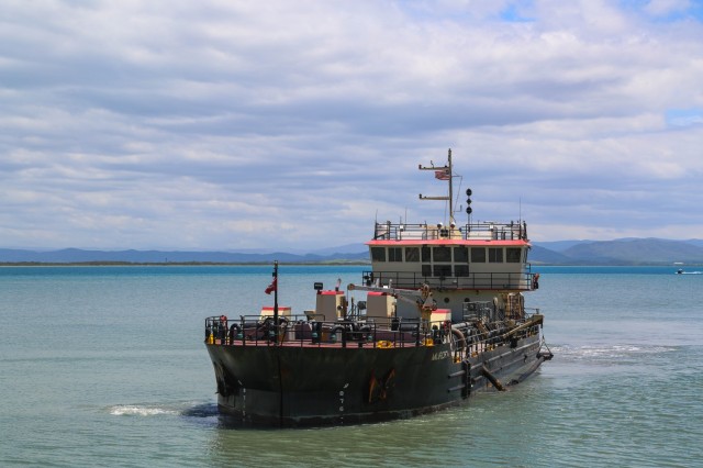 U.S. Army Corps of Engineers MURDEN Dredges Naval Station Guantanamo Bay Harbor