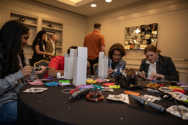 Students participate in laboratory activities as part of the 63rd National Junior Science and Humanities Symposium, or JSHS, April 25, 2025, in Chantilly, Virginia. The JSHS is a Department of Defense STEM program that aims to encourage high...
